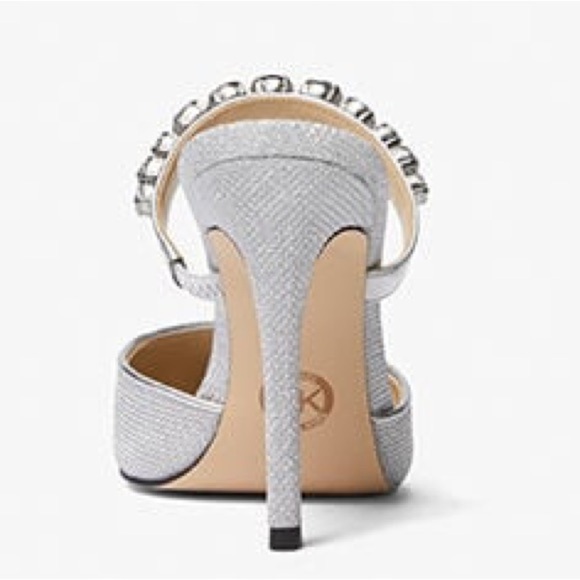 Micheal Kors | JESSA EMBELLISHED GLITTER MESH MULE - Picture 3 of 3